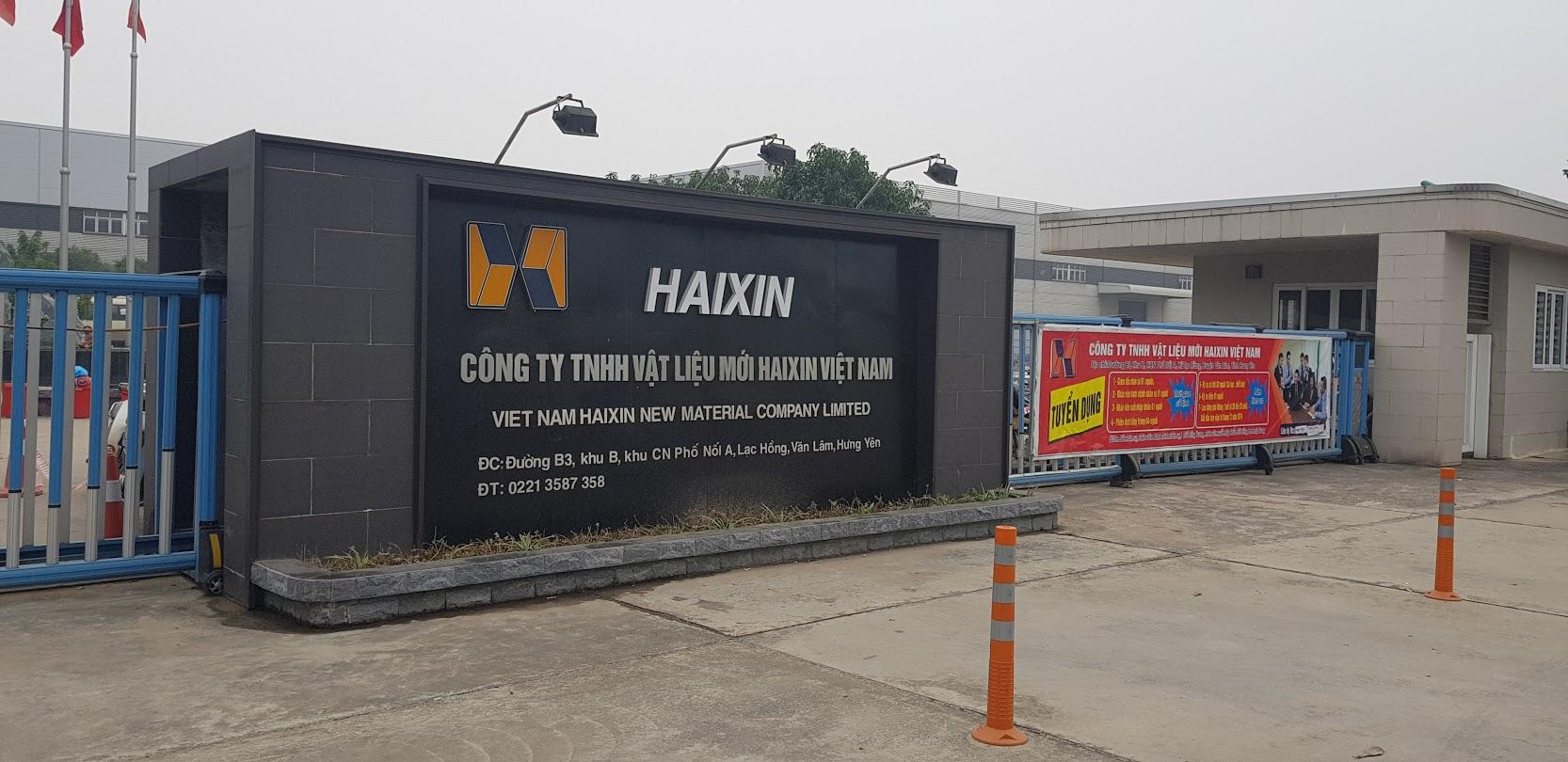 CÔNG TY TNHH VẬT LIỆU MỚI HAIXIN VIỆT NAM