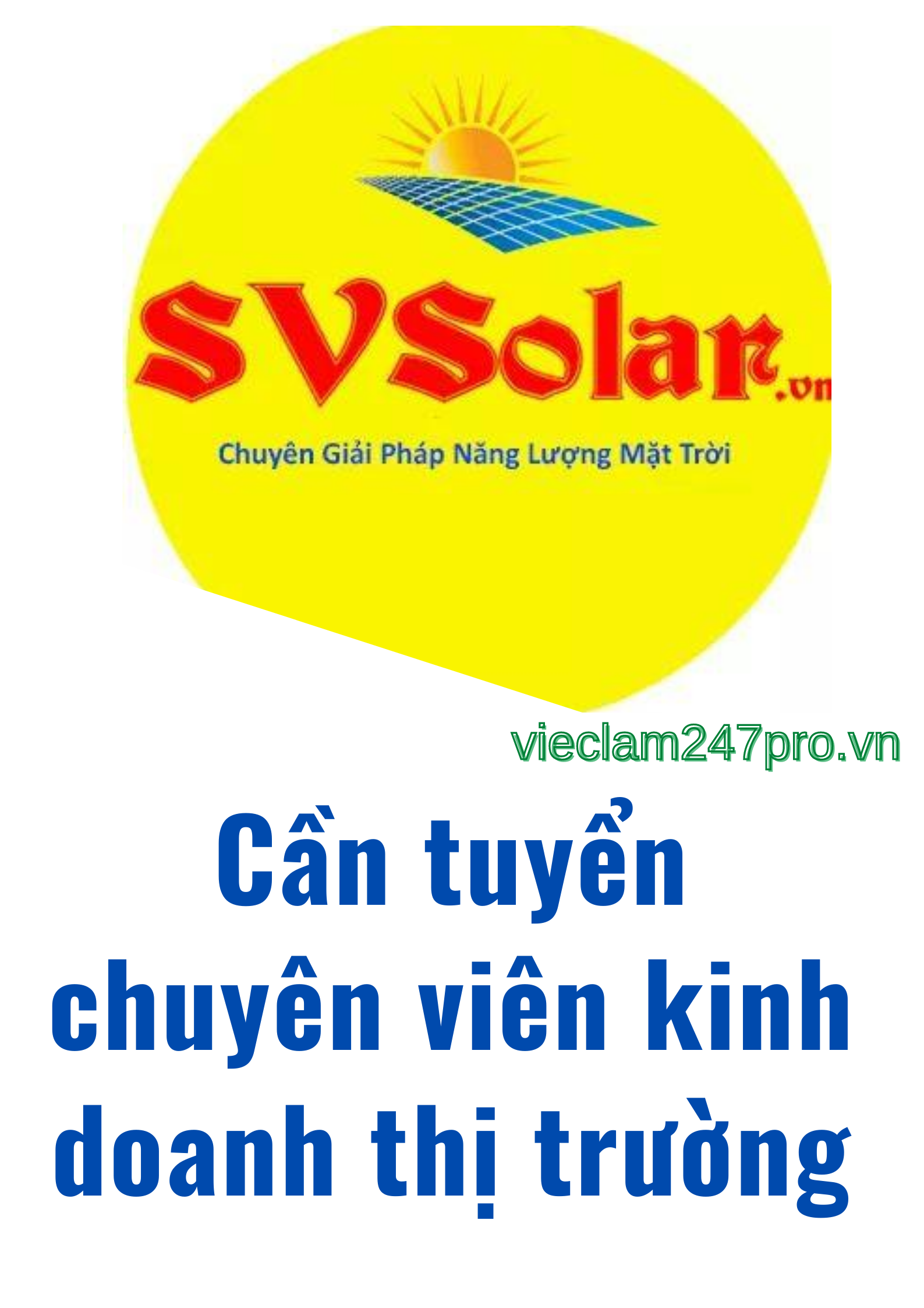 Chuyên viên kinh doanh thị trường